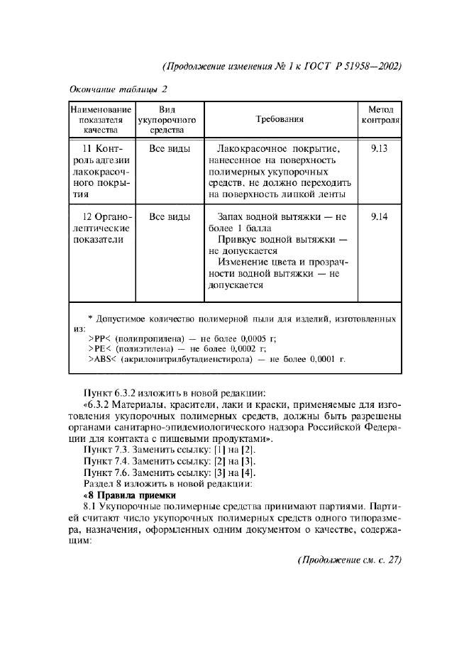 Изменение №1 к ГОСТ Р 51958-2002  (фото 6 из 13)
