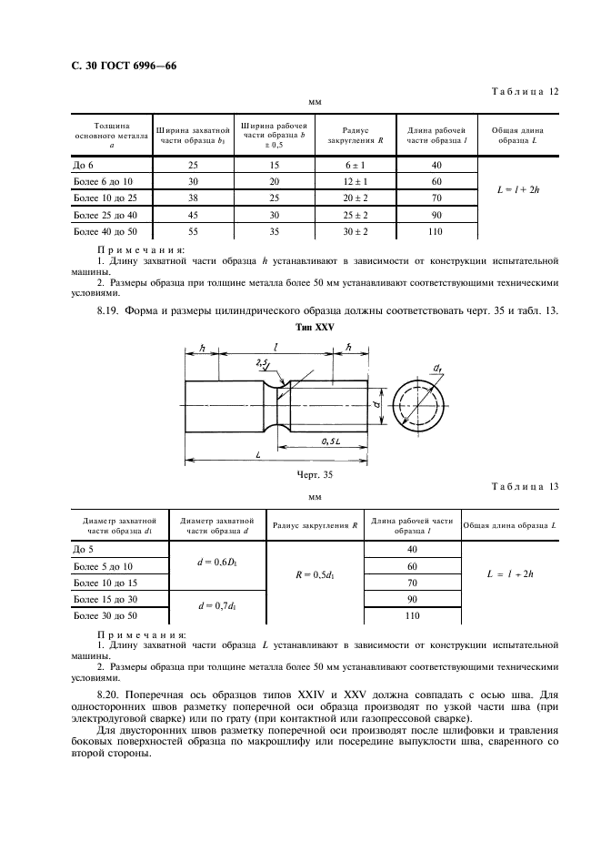 ГОСТ 6996-66 Сварные соединения. Методы определения механических свойств (фото 31 из 45)