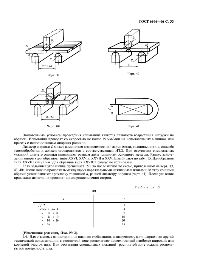 ГОСТ 6996-66 Сварные соединения. Методы определения механических свойств (фото 34 из 45)