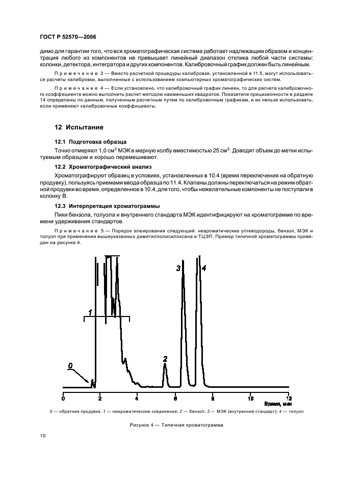 ГОСТ Р 52570-2006 Бензины автомобильные и авиационные. Определение бензола и толуола методом газовой хроматографии (фото 13 из 18)