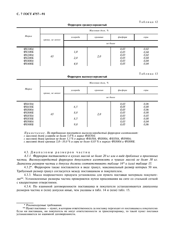 ГОСТ 4757-91 Феррохром. Технические требования и условия поставки (фото 8 из 12)