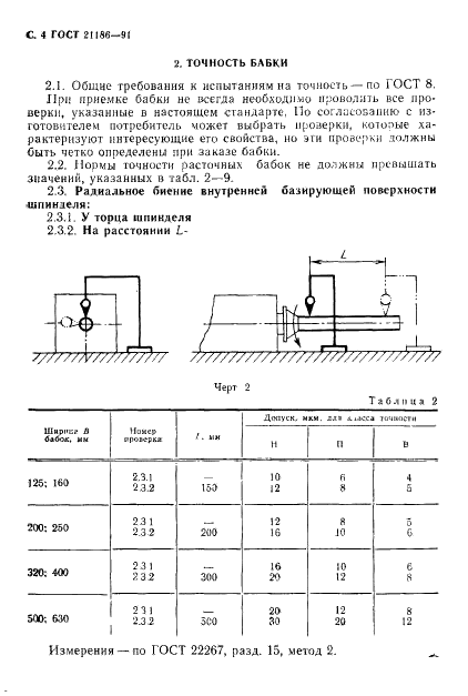 ГОСТ 21186-91 Бабки расточные агрегатных станков. Основные размеры. Нормы точности и жесткости (фото 5 из 15)