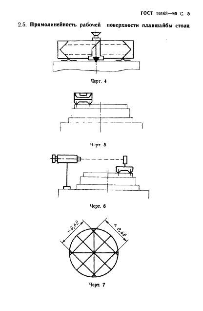 ГОСТ 16163-90 Столы поворотные делительные координатно-расточных и координатно-шлифовальных станков. Основные размеры. Нормы точности (фото 6 из 18)