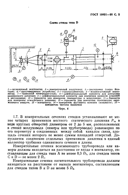 ГОСТ 10921-90 Вентиляторы радиальные и осевые. Методы аэродинамических испытаний (фото 6 из 35)