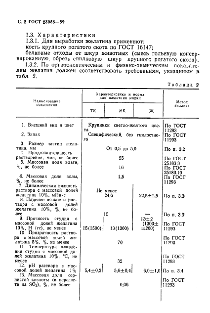 ГОСТ 23058-89 Желатин-сырье для медицинской промышленности. Технические условия (фото 3 из 23)