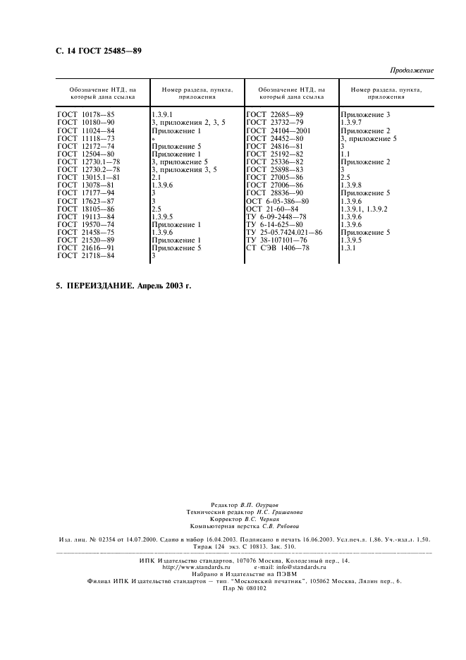 ГОСТ 25485-89 Бетоны ячеистые. Технические условия (фото 15 из 15)
