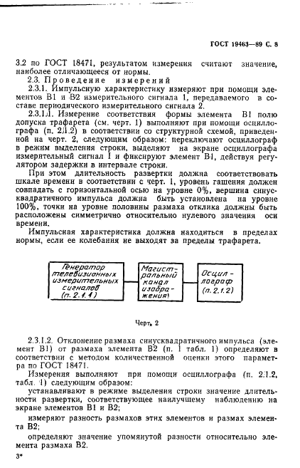 ГОСТ 19463-89 Магистральные каналы изображения радиорелейных и спутниковых систем передачи. Основные параметры и методы измерений (фото 9 из 30)