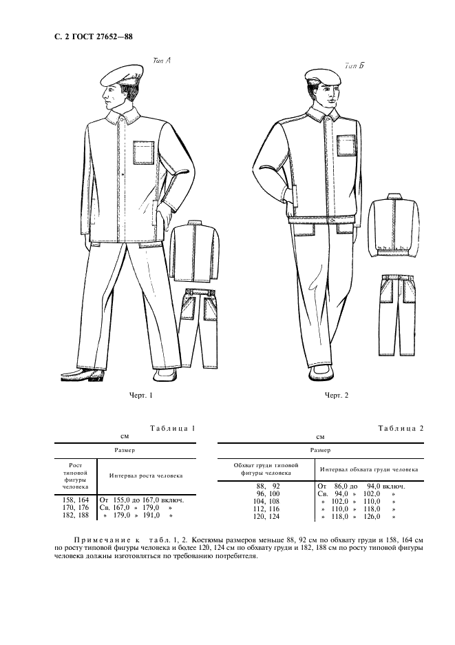 ГОСТ 27652-88 Костюмы мужские для защиты от кислот. Технические условия (фото 3 из 15)
