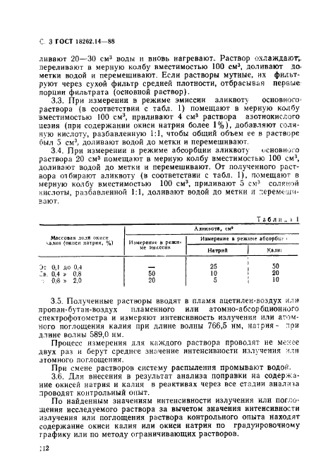 ГОСТ 18262.14-88 Руды титаномагнетитовые, концентраты, агломераты и окатыши железованадиевые. Метод определения окиси калия и окиси натрия (фото 3 из 6)