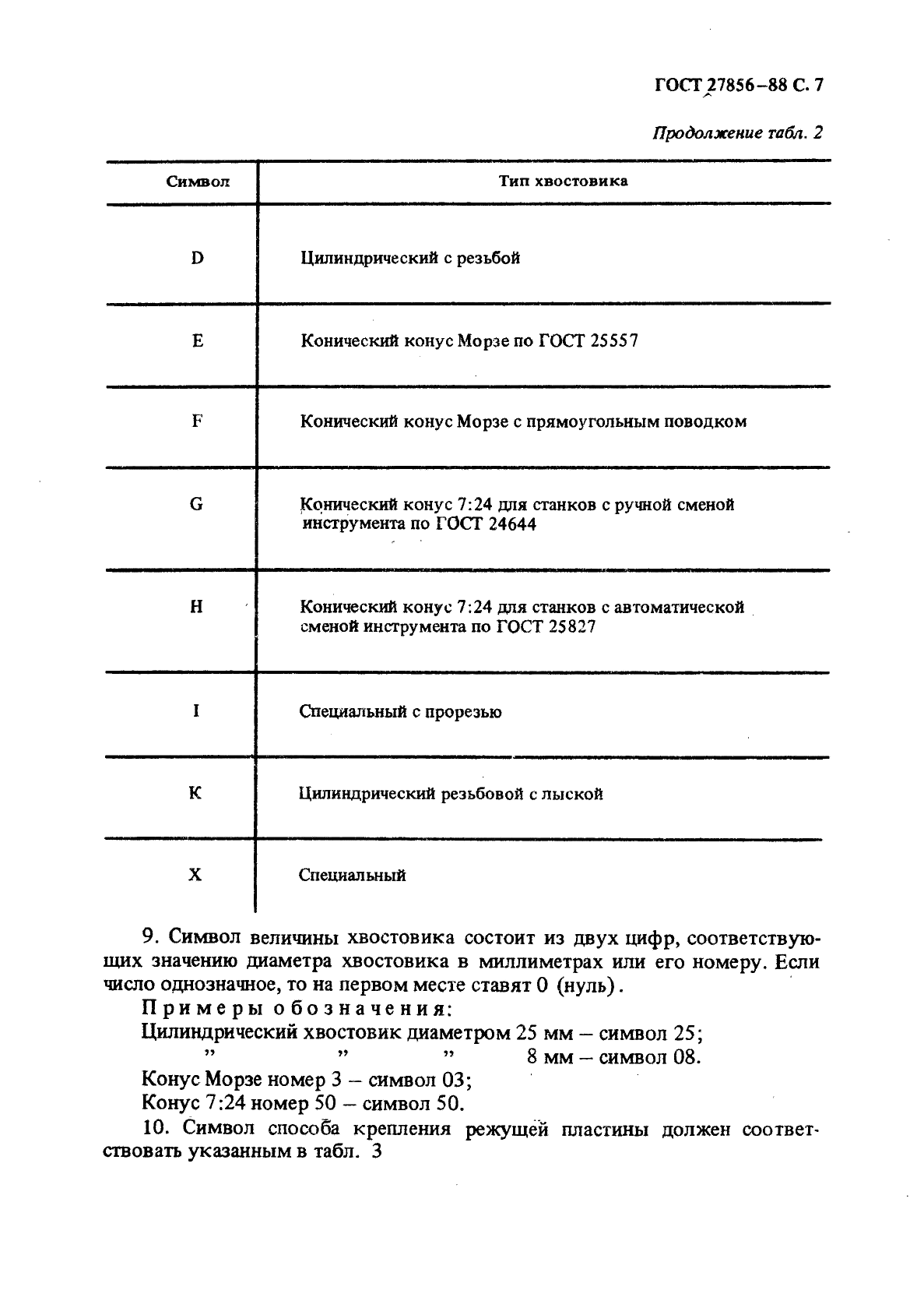 ГОСТ 27856-88 Фрезы концевые с режущими сменными пластинами. Обозначения (фото 8 из 11)
