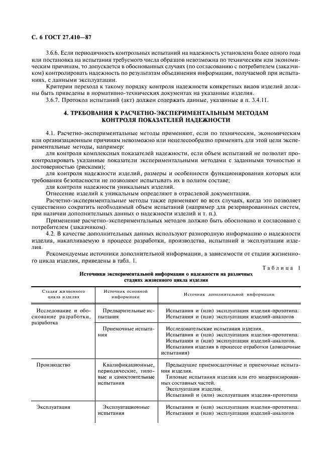 ГОСТ 27.410-87 Надежность в технике. Методы контроля показателей надежности и планы контрольных испытаний на надежность (фото 7 из 79)