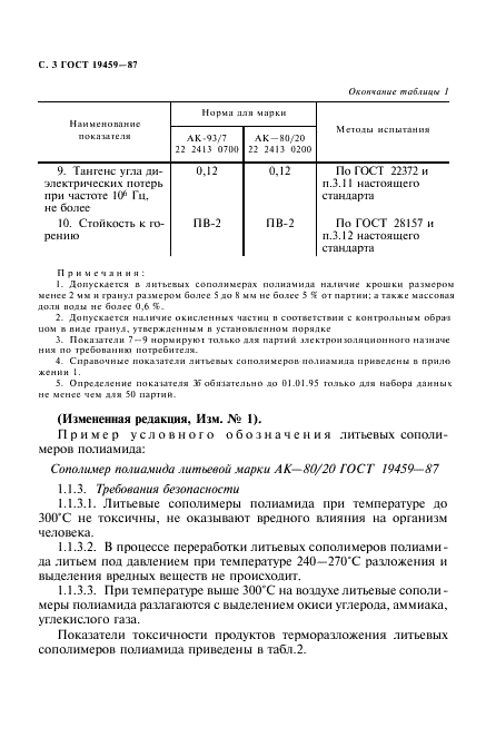 ГОСТ 19459-87 Сополимеры полиамида литьевые. Технические условия (фото 4 из 16)