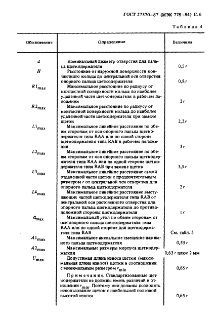 ГОСТ 27370-87 Щеткодержатели для контактных колец группы Р типа РА (фото 7 из 12)