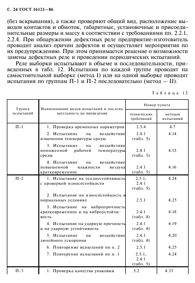 ГОСТ 16121-86 Реле слаботочные электромагнитные. Общие технические условия (фото 25 из 57)