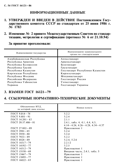 ГОСТ 16121-86 Реле слаботочные электромагнитные. Общие технические условия (фото 55 из 57)