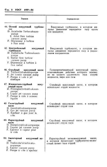ГОСТ 5197-85 Вакуумная техника. Термины и определения (фото 9 из 38)