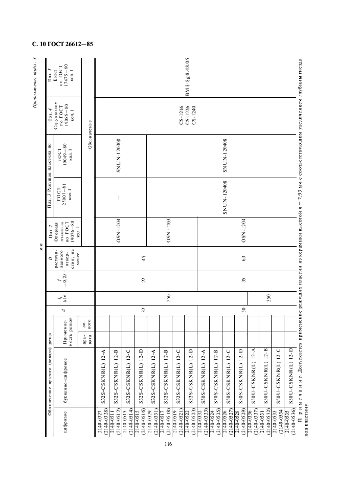 ГОСТ 26612-85 Резцы расточные с креплением сменных пластин прихватом сверху. Конструкция и размеры (фото 10 из 34)