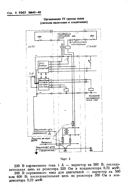 ГОСТ 26642-85 Устройства числового программного управления для металлообрабатывающего оборудования. Внешние связи со станками (фото 10 из 17)