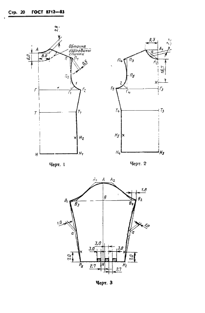 ГОСТ 8712-83 Рубашки форменные из суконных и хлопчатобумажных тканей. Технические условия (фото 22 из 28)