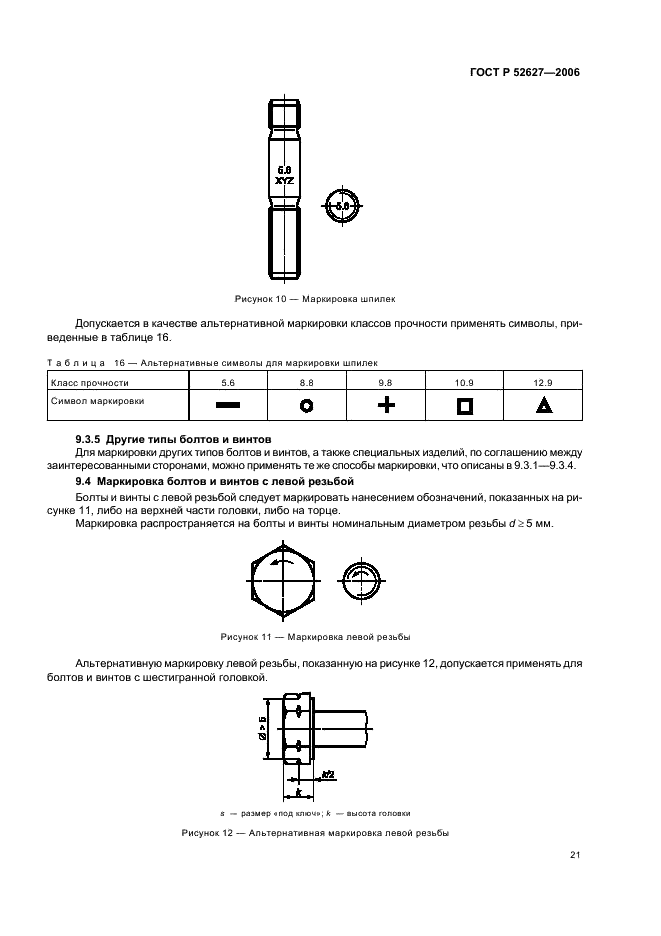 ГОСТ Р 52627-2006 Болты, винты и шпильки. Механические свойства и методы испытаний (фото 25 из 28)