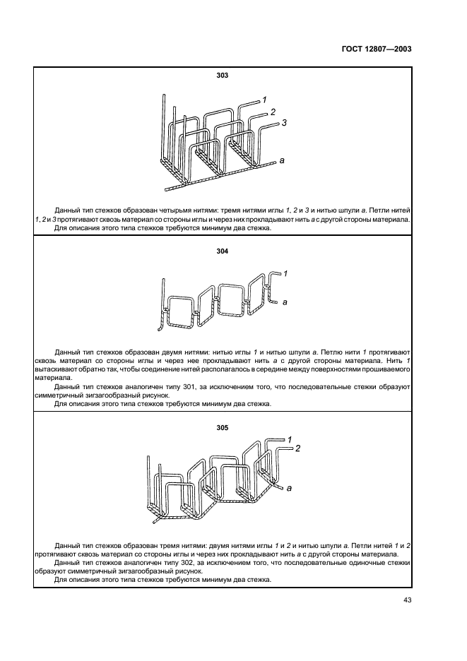ГОСТ 12807-2003 Изделия швейные. Классификация стежков, строчек и швов (фото 46 из 118)