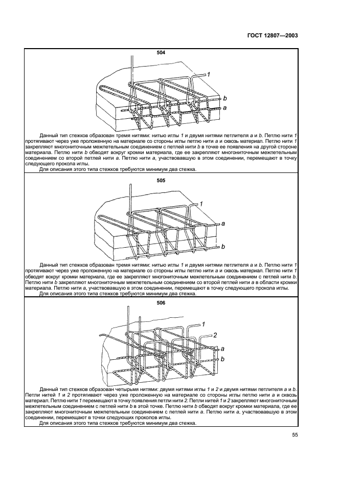 ГОСТ 12807-2003 Изделия швейные. Классификация стежков, строчек и швов (фото 58 из 118)