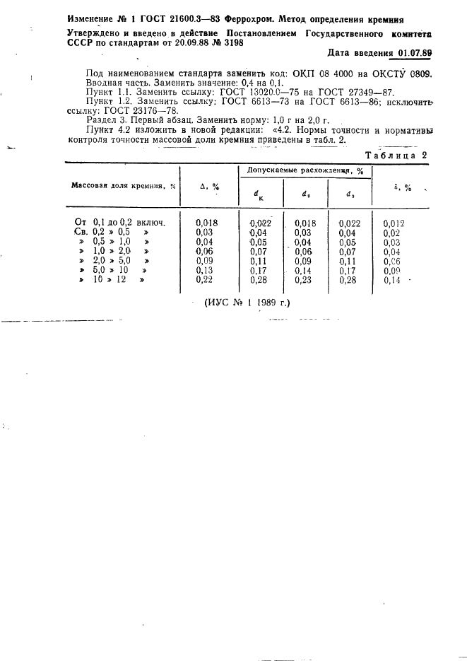 ГОСТ 21600.3-83 Феррохром. Метод определения кремния (фото 4 из 4)