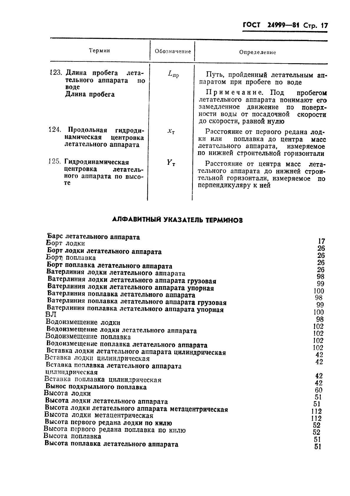 ГОСТ 24999-81 Гидромеханика летательных аппаратов. Термины, определения и обозначения (фото 18 из 23)