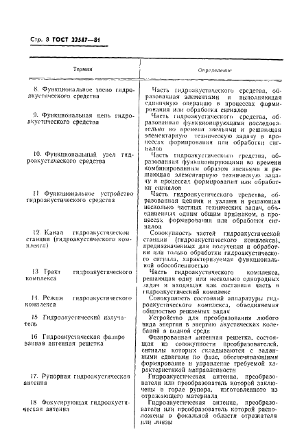 ГОСТ 22547-81 Средства гидроакустические. Термины и определения (фото 9 из 17)