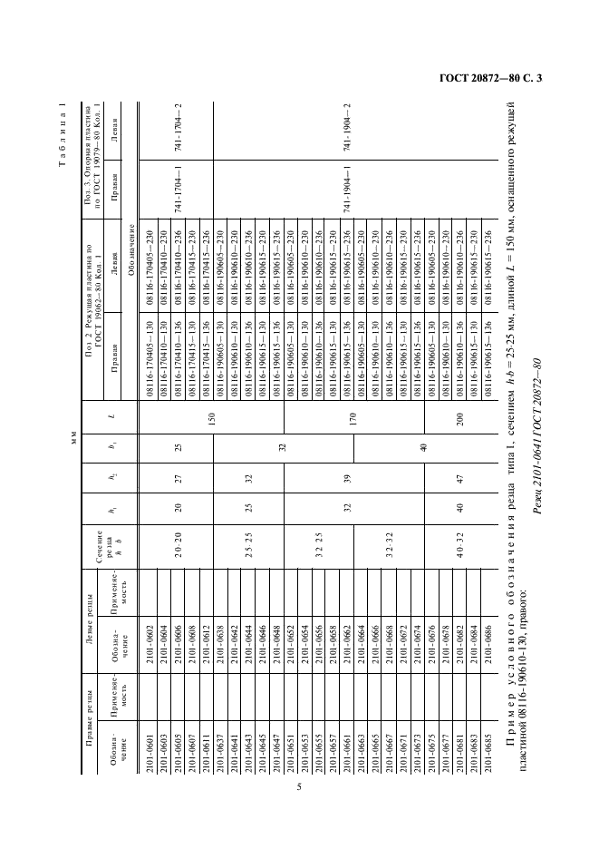 ГОСТ 20872-80 Резцы токарные сборные для контурного точения с механическим креплением многогранных твердосплавных пластин. Конструкция и размеры (фото 5 из 15)