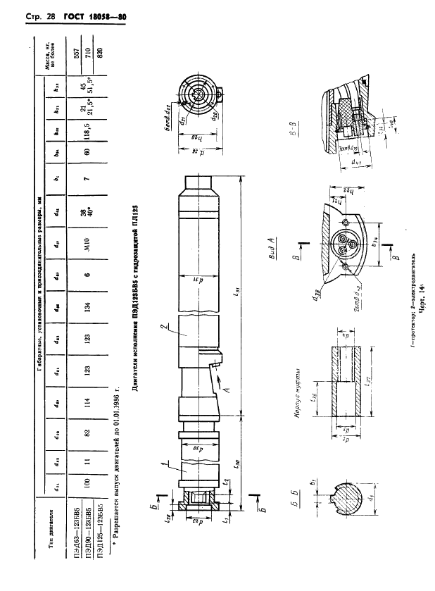 ГОСТ 18058-80 Двигатели трехфазные асинхронные короткозамкнутые погружные серии ПЭД. Технические условия (фото 31 из 47)