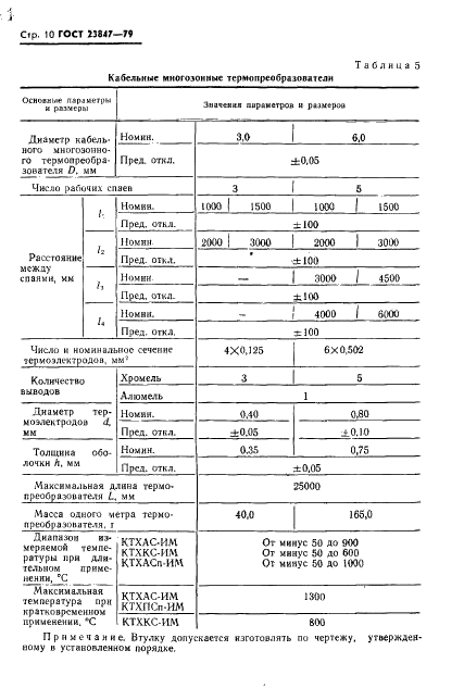 ГОСТ 23847-79 Преобразователи термоэлектрические кабельные типов КТХАС, КТХАСп, КТХКС. Технические условия (фото 11 из 30)