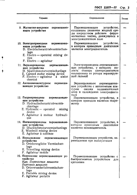 ГОСТ 22577-77 Устройства перемешивающие для жидких неоднородных сред. Термины и определения (фото 5 из 21)