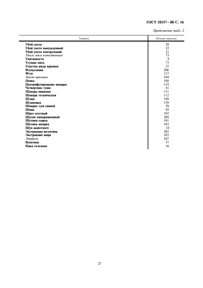 ГОСТ 18157-88 Продукты убоя скота. Термины и определения (фото 16 из 18)