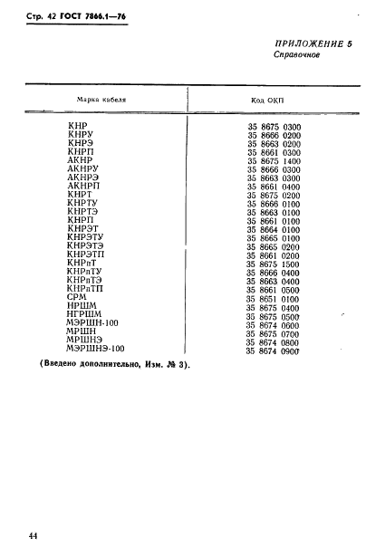 ГОСТ 7866.1-76 Кабели судовые с резиновой изоляцией в резиновой или свинцовой оболочке. Технические условия (фото 45 из 53)