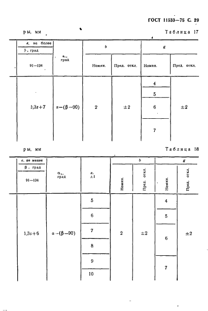 ГОСТ 11533-75 Автоматическая и полуавтоматическая дуговая сварка под флюсом. Соединения сварные под острыми и тупыми углами. Основные типы, конструктивные элементы и размеры (фото 30 из 39)
