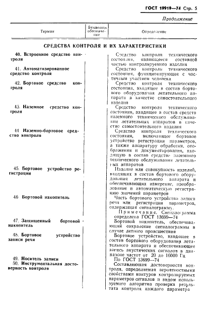 ГОСТ 19919-74 Контроль автоматизированный технического состояния изделий авиационной техники. Термины и определения (фото 6 из 14)
