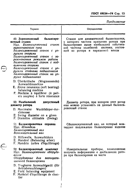 ГОСТ 19534-74 Балансировка вращающихся тел. Термины (фото 16 из 49)