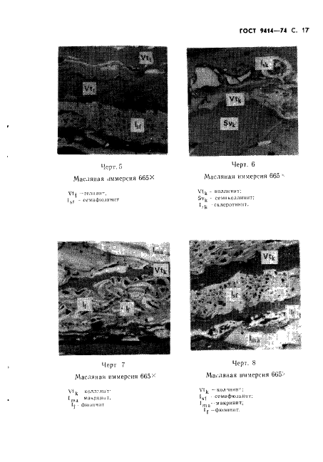 ГОСТ 9414-74 Угли бурые, каменные и антрациты. Метод определения петрографического состава (фото 18 из 23)