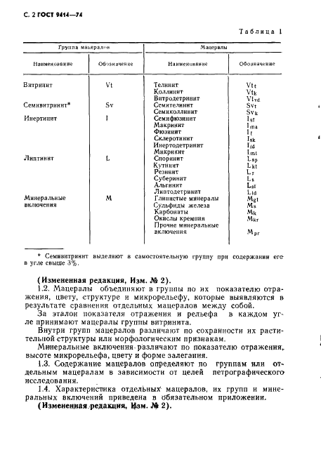 ГОСТ 9414-74 Угли бурые, каменные и антрациты. Метод определения петрографического состава (фото 3 из 23)