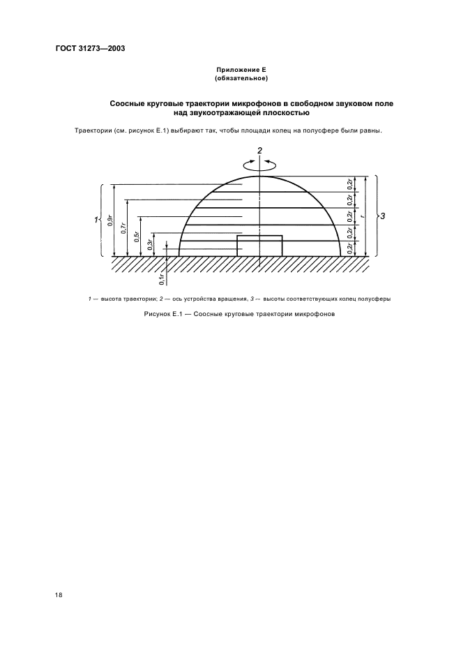 ГОСТ 31273-2003 Шум машин. Определение уровней звуковой мощности по звуковому давлению. Точные методы для заглушенных камер (фото 21 из 31)