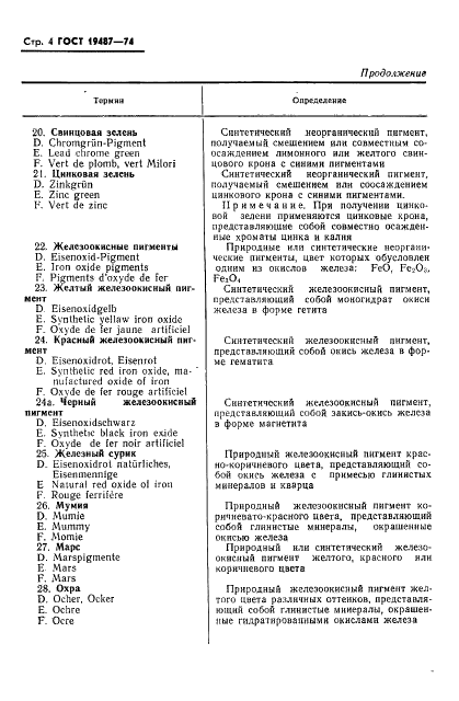 ГОСТ 19487-74 Пигменты и наполнители неорганические. Термины и определения (фото 5 из 13)