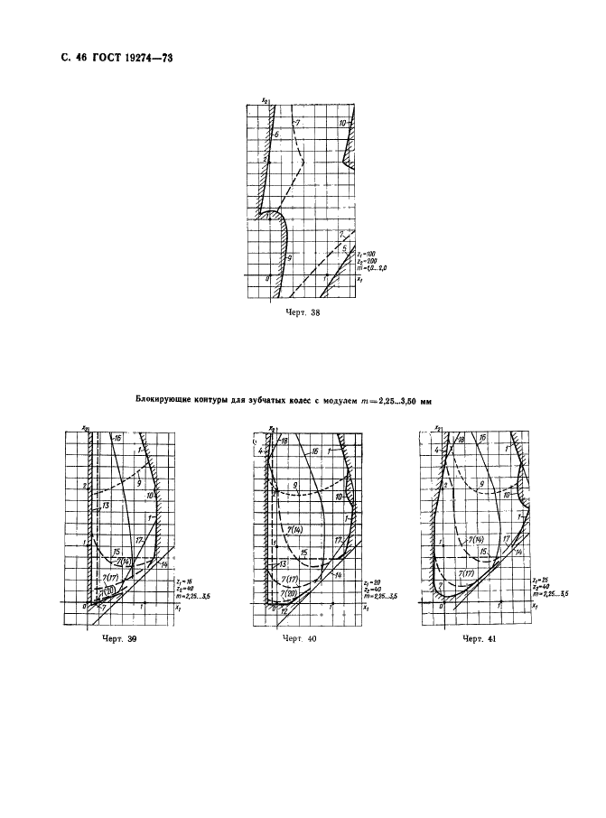 ГОСТ 19274-73 Передачи зубчатые цилиндрические эвольвентные внутреннего зацепления. Расчет геометрии (фото 47 из 65)