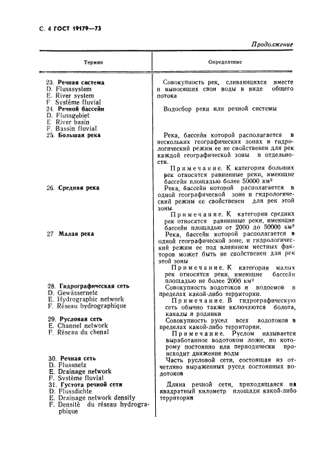 ГОСТ 19179-73 Гидрология суши. Термины и определения (фото 6 из 36)