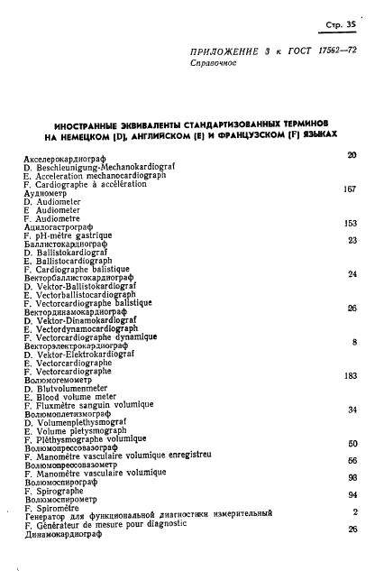 ГОСТ 17562-72 Приборы измерительные для функциональной диагностики. Термины и определения (фото 38 из 45)