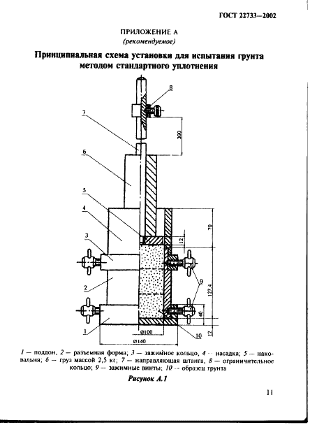 ГОСТ 22733-2002 Грунты. Метод лабораторного определения максимальной плотности (фото 14 из 22)
