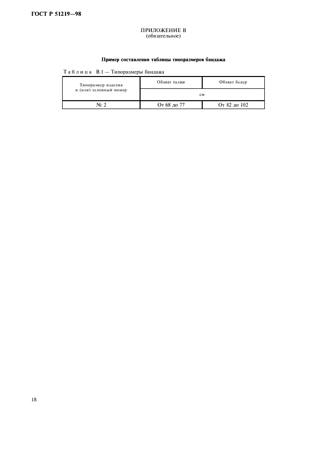 ГОСТ Р 51219-98 Изделия медицинские эластичные фиксирующие и компрессионные. Общие технические требования. Методы испытаний (фото 21 из 23)