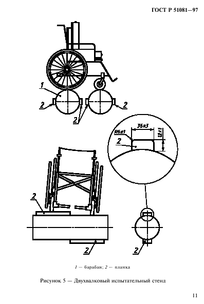 ГОСТ Р 51081-97 Кресла-коляски. Технические требования и методы испытаний на статическую, ударную и усталостную прочность (фото 14 из 39)