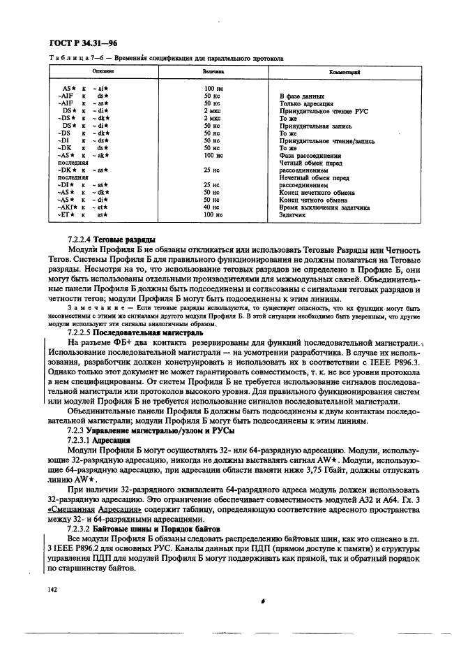 ГОСТ Р 34.31-96 Информационная технология. Микропроцессорные системы. Интерфейс Фьючебас +. Спецификации физического уровня (фото 149 из 197)