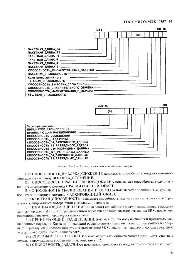 ГОСТ Р ИСО/МЭК 10857-95 Информационная технология. Микропроцессорные системы. Интерфейс Фьючебас+. Спецификации логического уровня (фото 120 из 185)